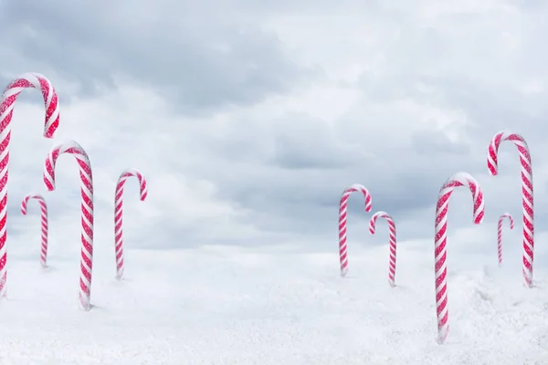 Caramelo de caña de Navidad — Foto de Stock