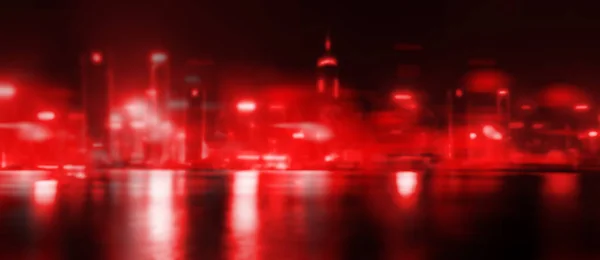 Abstrakt natten staden — Stockfoto