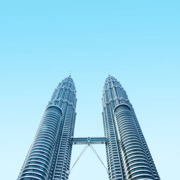 Abstract Petronas towers in kuala Lumpur, Malaysia — стокове фото