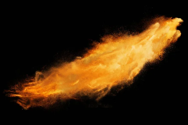 Abstract design of orange powder cloud — Stock Photo, Image