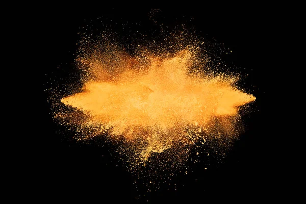 Abstract design of orange powder cloud — Stock Photo, Image