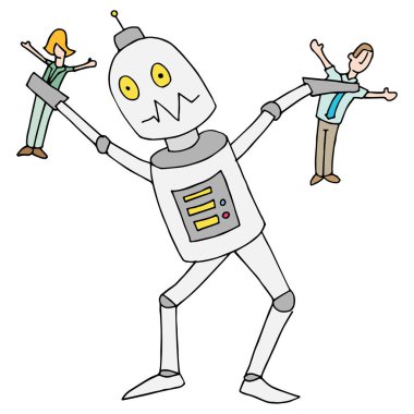 Robot otomasyon insanlar yok