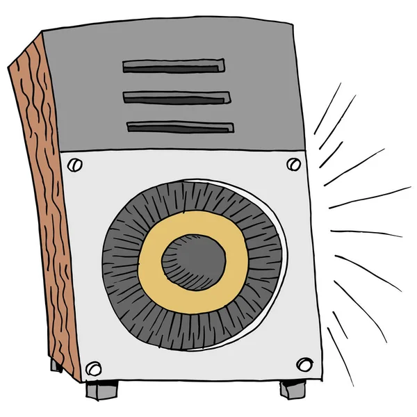 Altavoz de música grande — Vector de stock