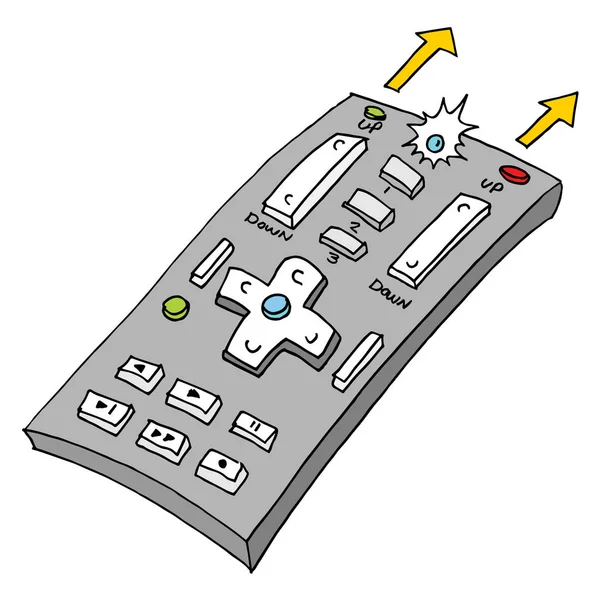 レトロなリモート コントロール — ストックベクタ