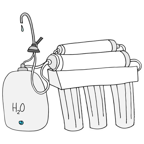 Sistema de ósmosis inversa — Vector de stock