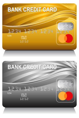 Banka kredi kartı enerji dalga deseni kümesi