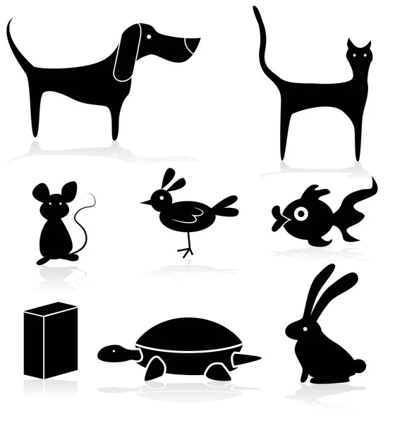 Pet Store Тварини набір піктограм — стоковий вектор