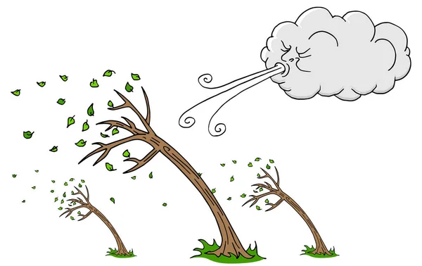 strong wind clipart