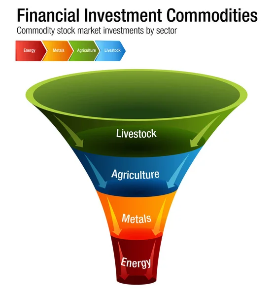 График финансовых инвестиций — стоковый вектор