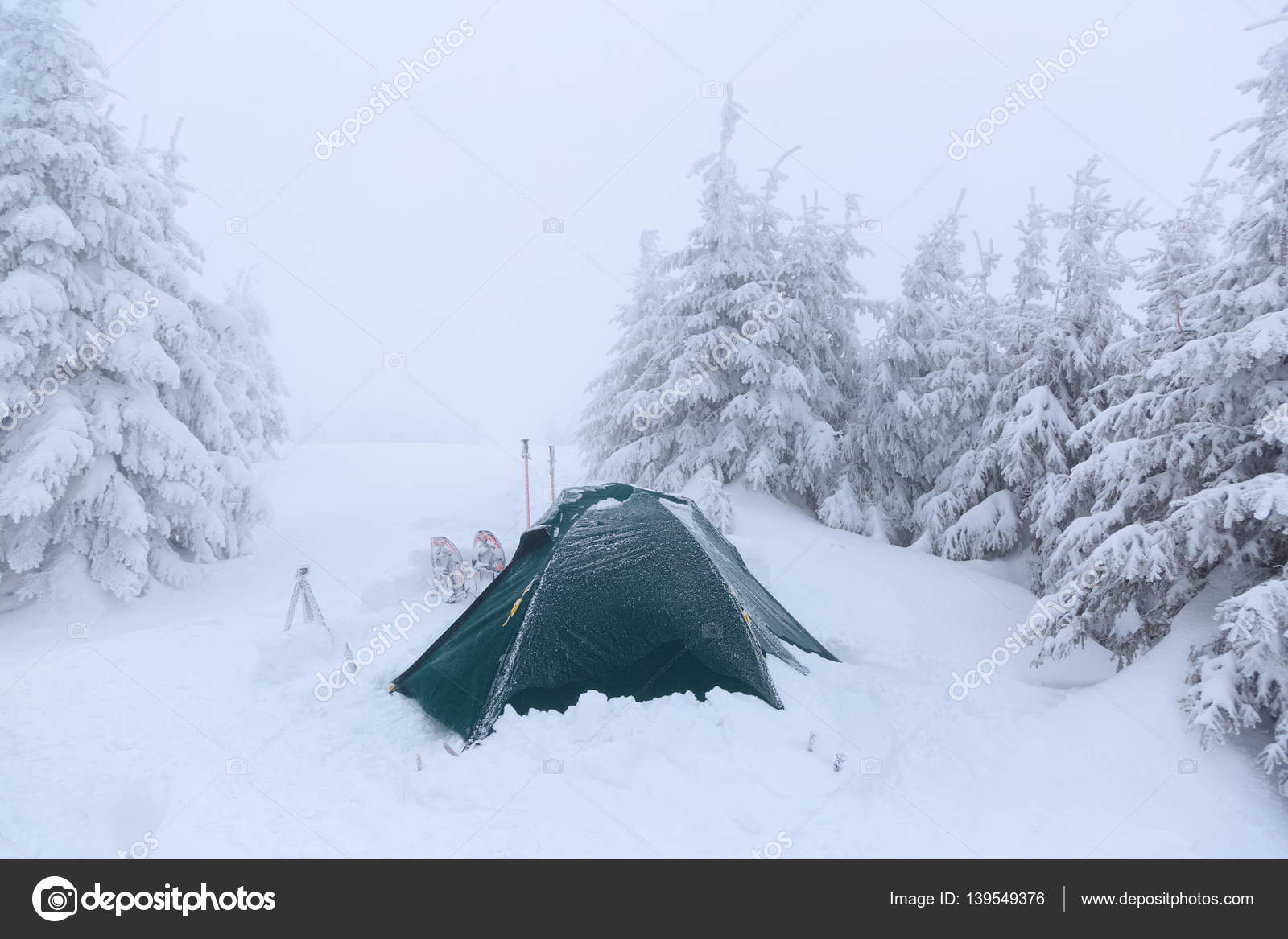 Persoonlijk Grillig monteren Tente sur la pelouse couverte de neige . image libre de droit par Vitalii_Mamchuk © #139549376 Persoonlijk Grillig monteren Tente sur la pelouse couverte de neige . image libre de droit par Vitalii_Mamchuk © #139549376