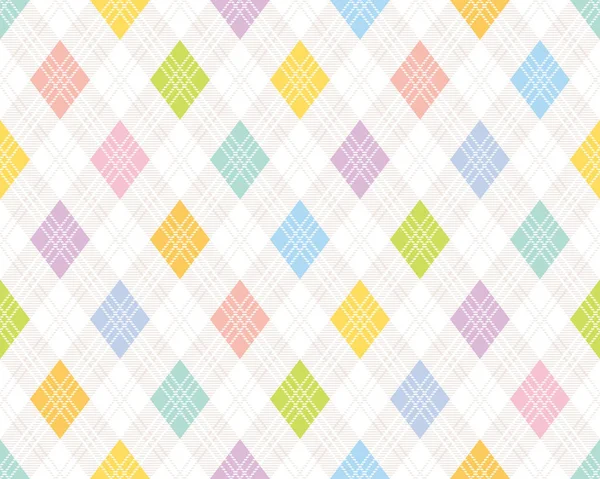 Motif argyle coloré . — Image vectorielle