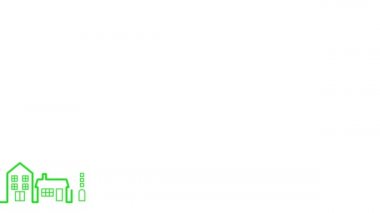 Cityscape çeşitli evleriyle.