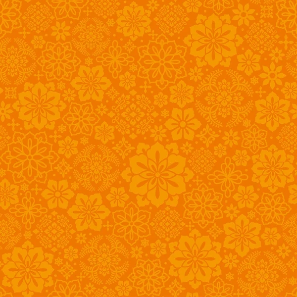 Çin turuncu arka plan dekoratif çiçek ile.