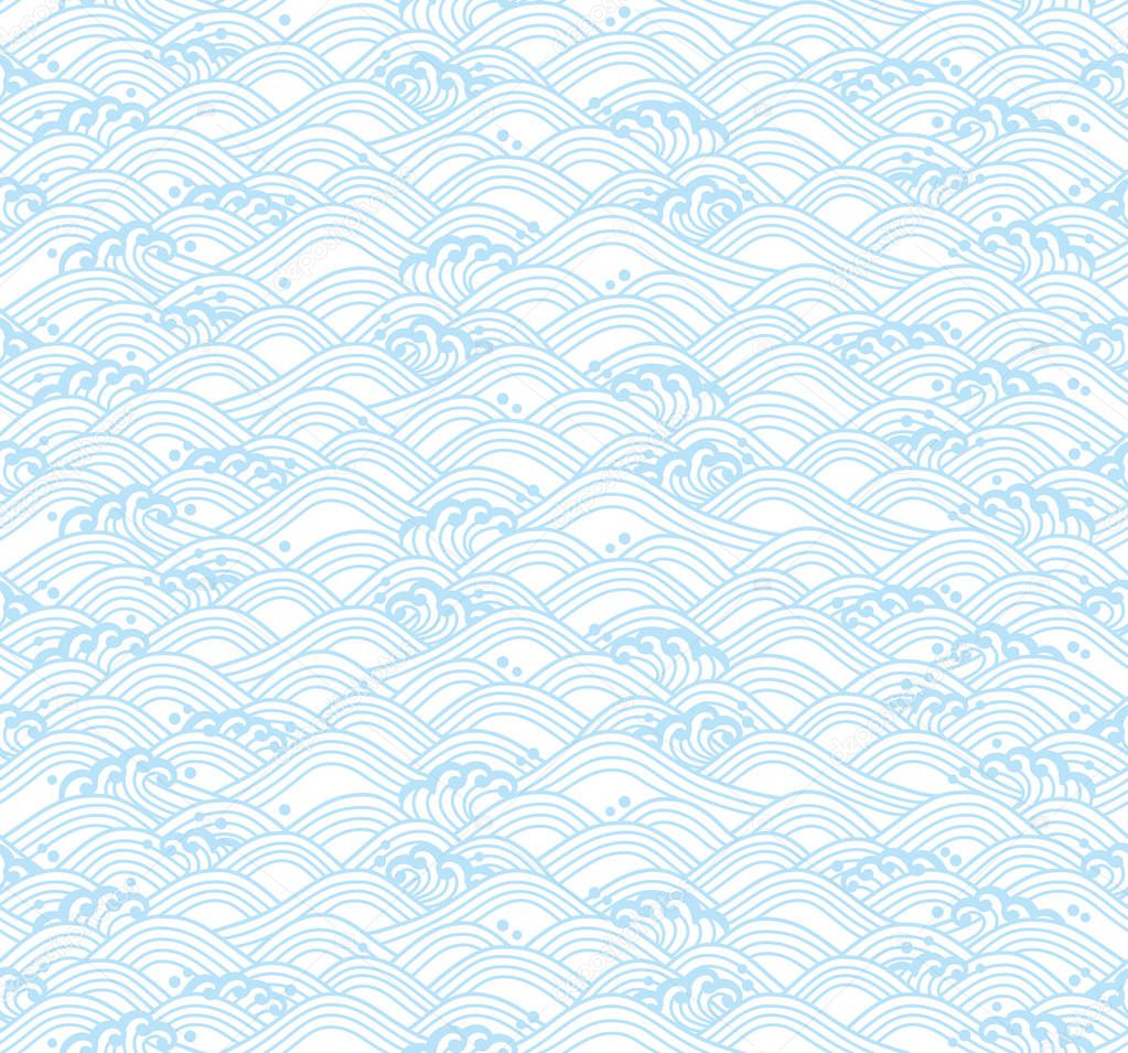 background of Japanese waves. vector illustration.