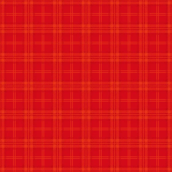 Escocês Vermelho Tartan Fundo Padrão Sem Costura —  Vetores de Stock