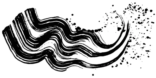 Brush Stroke Wave Ink Splash — Stock Vector