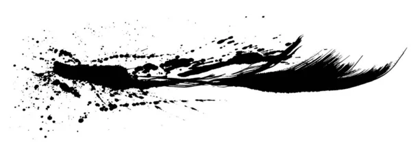 Ink Splash Brush Stroke Illustration — Stock Vector