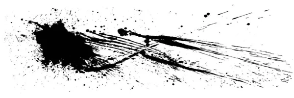 Spruzzi Inchiostro Illustrazione Pennellata — Vettoriale Stock