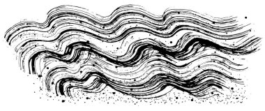 Deniz spreyi. fırça dalgaları.