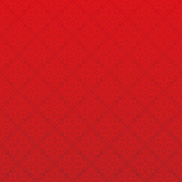 Fondo Celosía Chino Patrón Rojo — Vector de stock