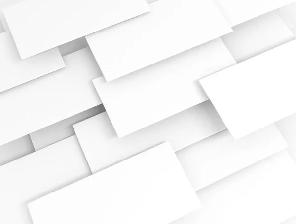 白色3d 方块重叠 — 图库照片