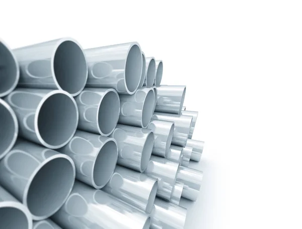 Steel pipes industrial background — Stock Photo, Image