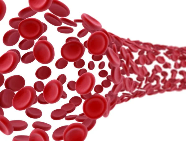 Blood cells flow — Stock Photo, Image