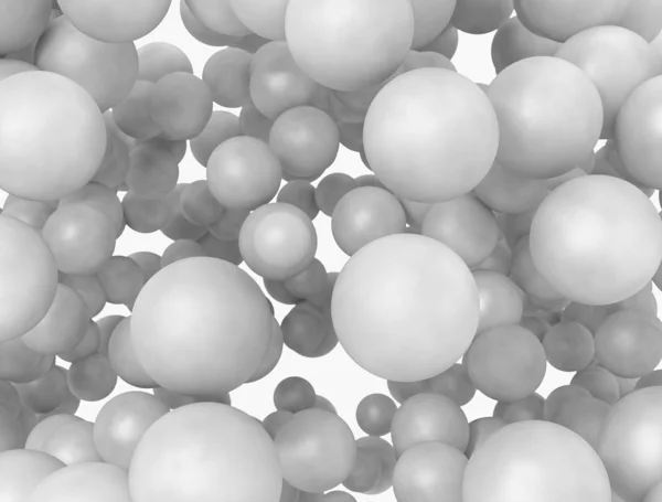 Abstract Floating Spheres Illustration — Stock Photo, Image