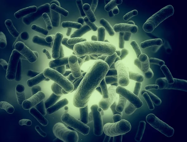 Bacterias Alta Resolución Detallada Render — Foto de Stock