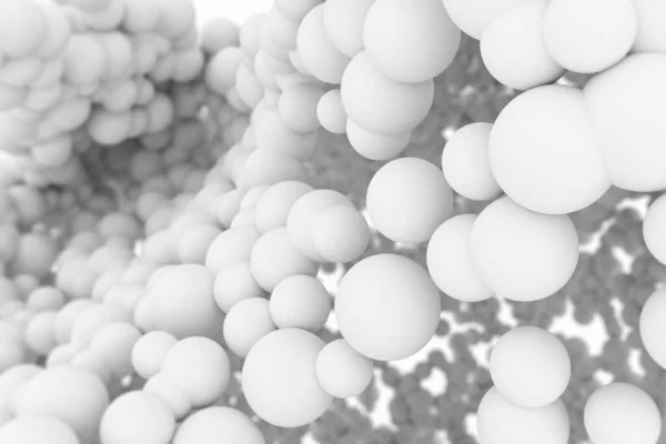 Абстрактный Кластер Белых Клеток Сфер — стоковое фото