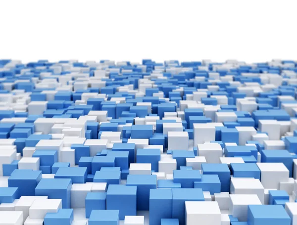 Abstract Cubes Background Isolated White — Stock Photo, Image
