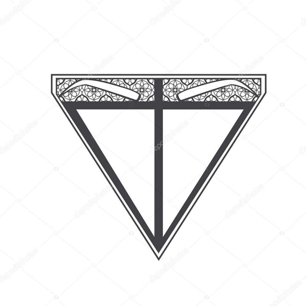 Eyebrow Microblading Logo Sign Over White