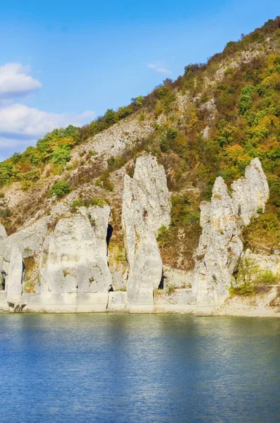 Vista da paisagem do lago na Bulgária — Fotografia de Stock