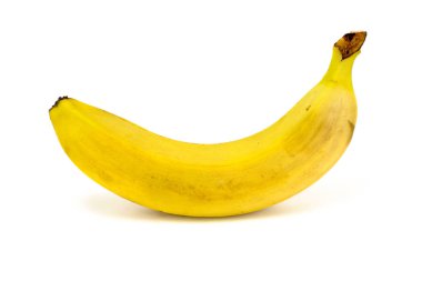 Beyaz arkaplanda muz