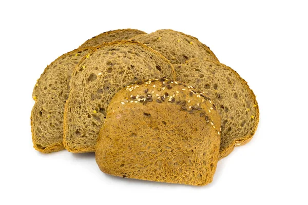 Skivad färsk bröd isolerade — Stockfoto