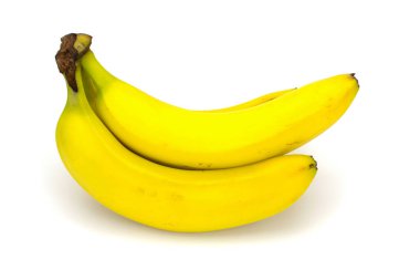 Beyazlar üzerinde soyutlanmış muzlar