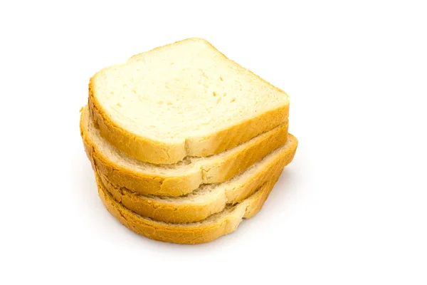 Plátky bílého chleba — Stock fotografie