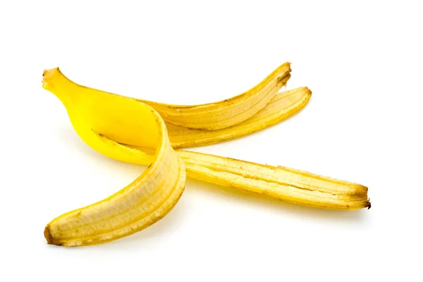 Skala en banan på vit — Stockfoto