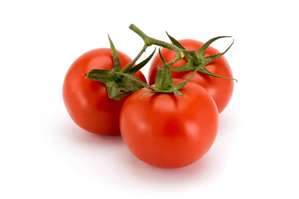 Tres tomates rojos — Foto de Stock