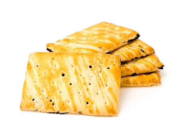 Biscuits on a white background closeup — Stock Photo, Image