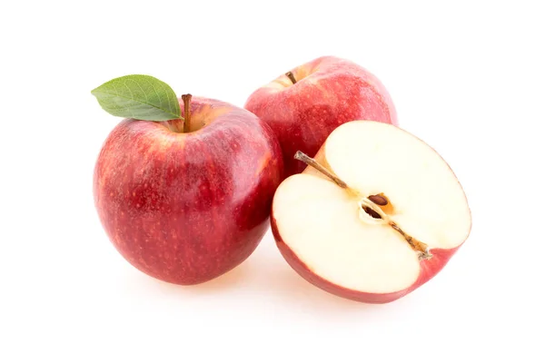 Manzanas rojas maduras de cerca — Foto de Stock