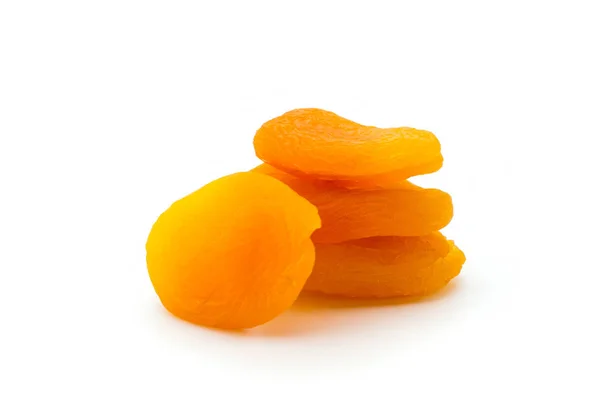 Dried apricots on white background — Stock Photo, Image