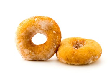 Çörekler beyaza izole edilmiş