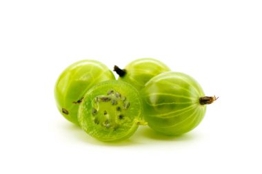 Beyaz arka plan üzerinde olgunlaşmış bektaşi