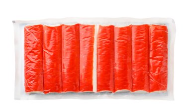 Beyaz arkaplanda yengeç sürüsü.