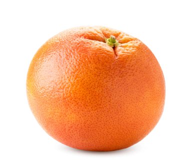 Beyaz arka planda olgun greyfurt, izole.