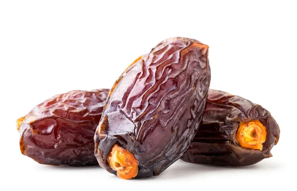 Group of dried dates on a white background. Isolated — 스톡 사진