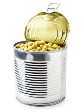 Açık yeşil bezelyeler beyaz arka planda yakın plan çekilebilir. İzole edilmiş