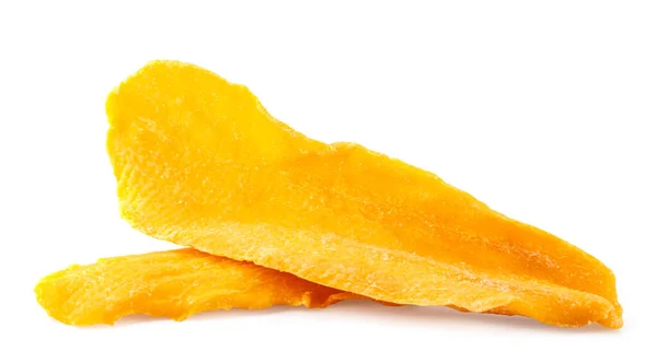 Dried Mango Closeup White Background Isolated — Stock Photo, Image