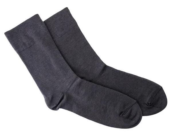 Chaussettes Homme Gros Plan Sur Fond Blanc Isolé — Photo